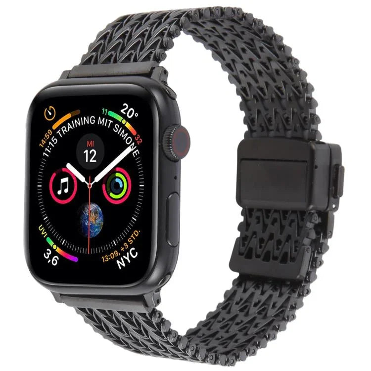 マグネットスナップ留め鋼メッシュメタルウォッチバンド、Apple Watch 46mm / 49mm / 45mm / 44mm用、Apple Watch 42mm / 41mm / 40mm / 38mm用