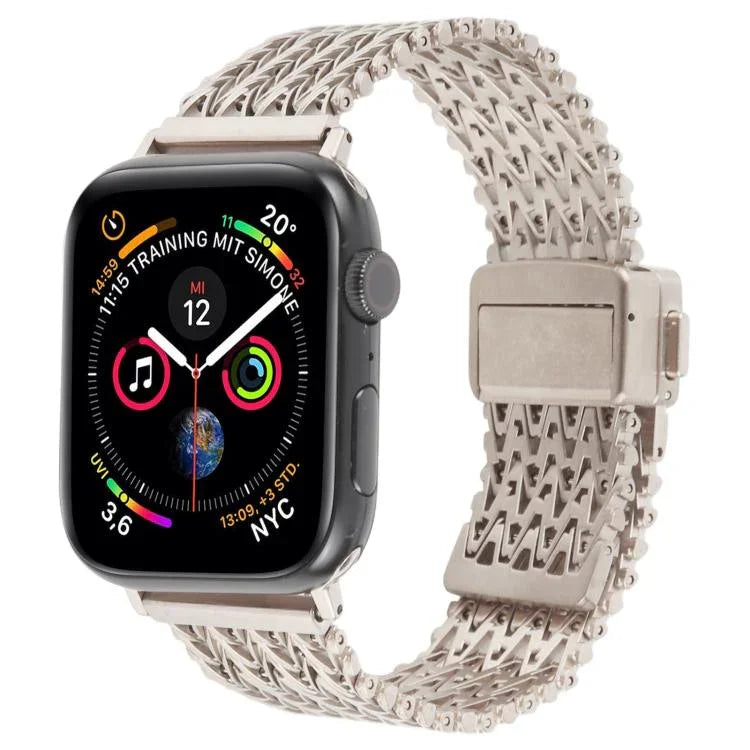 マグネットスナップ留め鋼メッシュメタルウォッチバンド、Apple Watch 46mm / 49mm / 45mm / 44mm用、Apple Watch 42mm / 41mm / 40mm / 38mm用