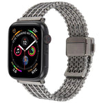 マグネットスナップ留め鋼メッシュメタルウォッチバンド、Apple Watch 46mm / 49mm / 45mm / 44mm用、Apple Watch 42mm / 41mm / 40mm / 38mm用