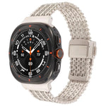 マグネティックスナップクラスプスチールメッシュメタルウォッチバンド、Samsung Galaxy Watch Ultra 47mm / Ultra 2025用