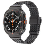 マグネティックスナップクラスプスチールメッシュメタルウォッチバンド、Samsung Galaxy Watch Ultra 47mm / Ultra 2025用