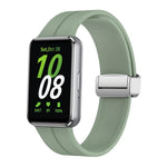 マグネット折りたたみシルバーバックル シリコンウォッチバンド、Samsung Galaxy Fit 3用