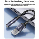 Yesido YAU46 USBから3.5mmアルミ合金オーディオアダプター、YAU46
