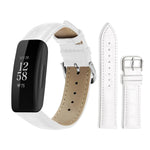 xDfind Bamboo Texture Pin Buckle Leather Watch Band, For Fitbit Charge 6 / 5 18mm, For Fitbit Inspire 3 12mm, For Fitbit Versa 4 / 3 / Sense2 / 1 20mm, For Fitbit Luxe / Special Edition 12mm, For Fitbit Inspire 2 / Ace 3 14mm                           ...