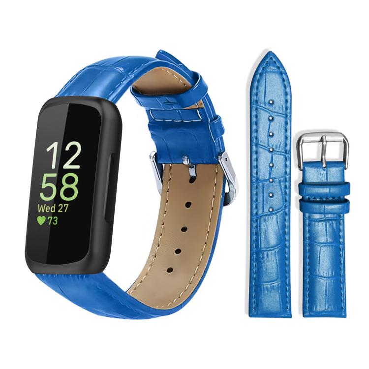 xDfind Bamboo Texture Pin Buckle Leather Watch Band, For Fitbit Charge 6 / 5 18mm, For Fitbit Inspire 3 12mm, For Fitbit Versa 4 / 3 / Sense2 / 1 20mm, For Fitbit Luxe / Special Edition 12mm, For Fitbit Inspire 2 / Ace 3 14mm                           ...