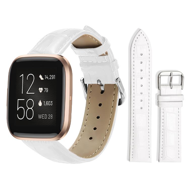 xDfind Bamboo Texture Pin Buckle Leather Watch Band, For Fitbit Charge 6 / 5 18mm, For Fitbit Inspire 3 12mm, For Fitbit Versa 4 / 3 / Sense2 / 1 20mm, For Fitbit Luxe / Special Edition 12mm, For Fitbit Inspire 2 / Ace 3 14mm                           ...