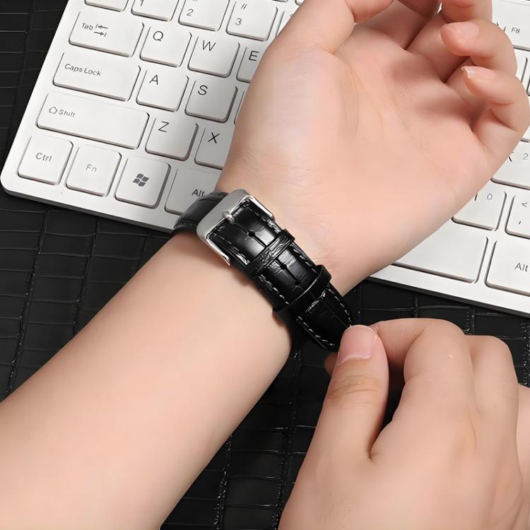 xDfind Bamboo Texture Pin Buckle Leather Watch Band, For Fitbit Charge 6 / 5 18mm, For Fitbit Inspire 3 12mm, For Fitbit Versa 4 / 3 / Sense2 / 1 20mm, For Fitbit Luxe / Special Edition 12mm, For Fitbit Inspire 2 / Ace 3 14mm                           ...