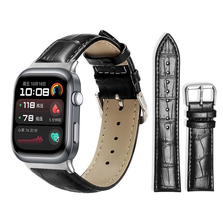 xDfind Bamboo Texture Pin Buckle Leather Watch Band, For Huawei Watch Fit 5 / Fit 5 Pro 20mm, For Huawei Band 10 / 9 / 8 14mm, For Huawei Watch D2 22mm