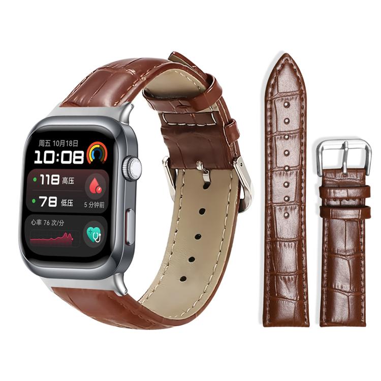 xDfind Bamboo Texture Pin Buckle Leather Watch Band, For Huawei Watch Fit 5 / Fit 5 Pro 20mm, For Huawei Band 10 / 9 / 8 14mm, For Huawei Watch D2 22mm