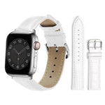 xDfind 竹目ピンバックルレザーウォッチバンド、Apple Watch 42 / 44 / 45 / 46 / 49mm用、Apple Watch 38 / 40 / 41 / S10 42mm用