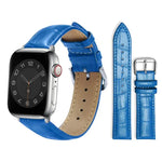 xDfind 竹目ピンバックルレザーウォッチバンド、Apple Watch 42 / 44 / 45 / 46 / 49mm用、Apple Watch 38 / 40 / 41 / S10 42mm用