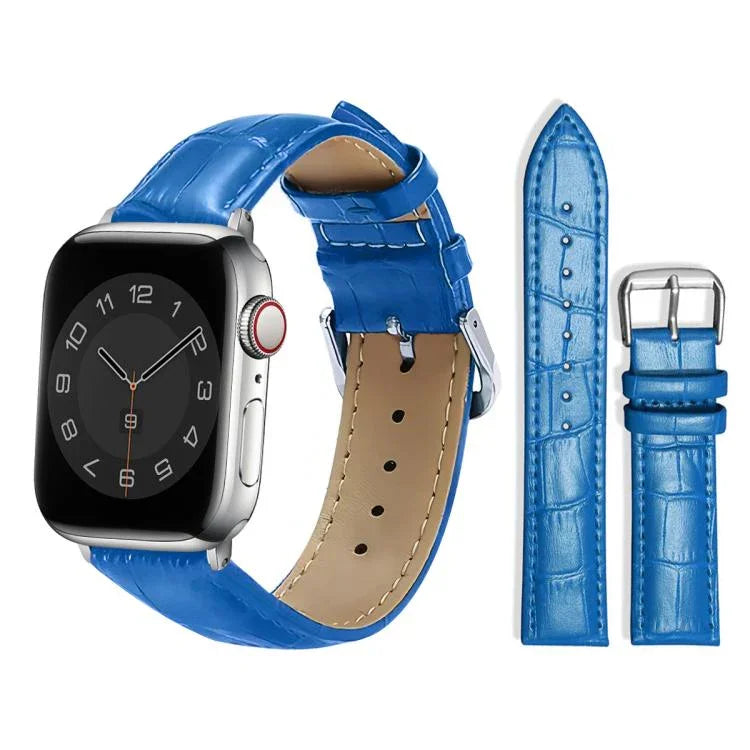 xDfind 竹目ピンバックルレザーウォッチバンド、Apple Watch 42 / 44 / 45 / 46 / 49mm用、Apple Watch 38 / 40 / 41 / S10 42mm用