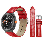 xDfind 竹目調ピンバックルレザーウォッチバンド、Samsung Galaxy Watch Ultra / Ultra 2025 22mm用、Samsung Galaxy Watch8 / Watch8 Classic 22mm用、Samsung Galaxy Watch7 / FE / 6 / 5 / 4 20mm用、Samsung Galaxy Fit3 SM-R390 20mm用