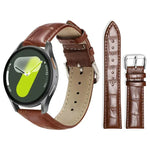 xDfind 竹目調ピンバックルレザーウォッチバンド、Samsung Galaxy Watch Ultra / Ultra 2025 22mm用、Samsung Galaxy Watch8 / Watch8 Classic 22mm用、Samsung Galaxy Watch7 / FE / 6 / 5 / 4 20mm用、Samsung Galaxy Fit3 SM-R390 20mm用