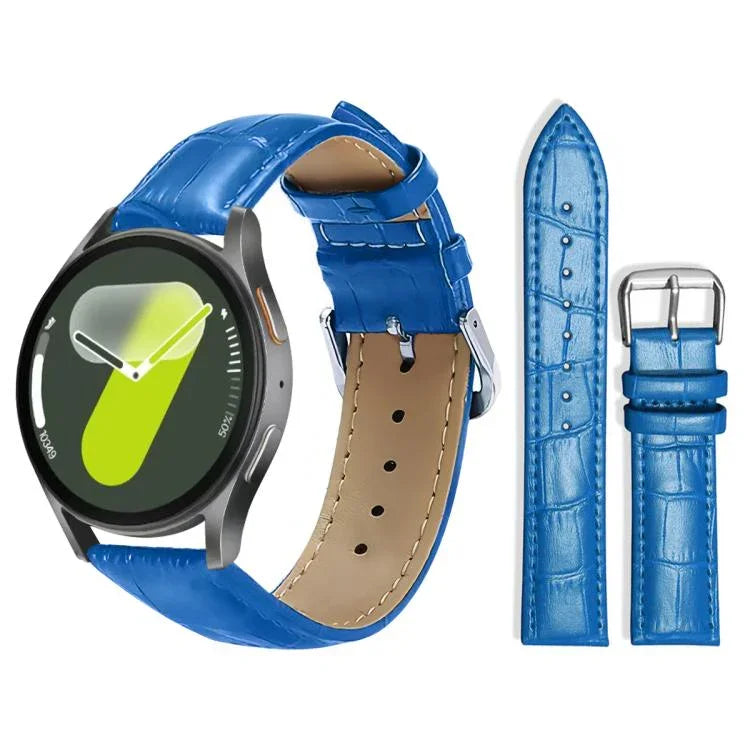 xDfind 竹目調ピンバックルレザーウォッチバンド、Samsung Galaxy Watch Ultra / Ultra 2025 22mm用、Samsung Galaxy Watch8 / Watch8 Classic 22mm用、Samsung Galaxy Watch7 / FE / 6 / 5 / 4 20mm用、Samsung Galaxy Fit3 SM-R390 20mm用