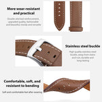 xDfind Flat Head Black Shark Fine Grain Leather Watch Band, 20mm For Garmin GarminMove Sport / vivoactive5/3, 22mm For Garmin Venu 3 / vivoactive4, 20mm For Garmin venu 2 / venu / Sq2 / Sq