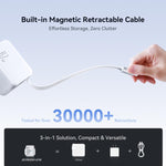 JOYROOM JR-TCL06 67W USB-C / Type-Cポート GaN急速充電器 巻き取りケーブル付き、UKプラグ