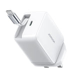 JOYROOM JR-TCL06 67W USB-C / Type-Cポート GaN急速充電器 巻き取りケーブル付き、UKプラグ