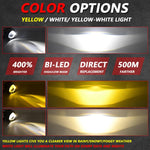 T12 2pcs/Pack 55W 3 inch High Power Dual Lens Fog Light Oblique Style for Toyota, T12 Left Driver, T12 Right Driver