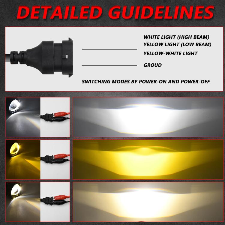 T12 2pcs/Pack 55W 3 inch High Power Dual Lens Fog Light Oblique Style for Toyota, T12 Left Driver, T12 Right Driver