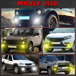 T12 2pcs/Pack 55W 3 inch High Power Dual Lens Fog Light Oblique Style for Toyota, T12 Left Driver, T12 Right Driver