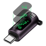 240W Type-C から Type-C デジタル表示アダプター スイッチ付き