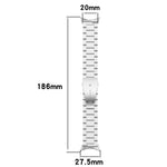 トライビーズ フラットバックル チタン合金 時計バンド、Google Pixel Watch 4 / 3 45mm 用、Google Pixel Watch 4 / 3 / 2 / 1 41mm 用