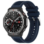 xDfind Hybrid Nylon Braid Silicone Watch Band, For Amazfit T-Rex 3 22mm
