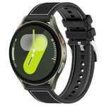 xDfind ハイブリッドナイロン編みシリコンウォッチバンド、Samsung Galaxy Watch Ultra / Ultra 2025 22mm用、Samsung Galaxy Watch 7 / 6 / 5 / FE 20mm用