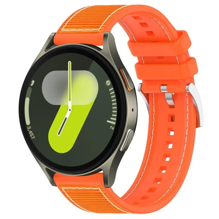 xDfind ハイブリッドナイロン編みシリコンウォッチバンド、Samsung Galaxy Watch Ultra / Ultra 2025 22mm用、Samsung Galaxy Watch 7 / 6 / 5 / FE 20mm用