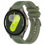 xDfind ハイブリッドナイロン編みシリコンウォッチバンド、Samsung Galaxy Watch Ultra / Ultra 2025 22mm用、Samsung Galaxy Watch 7 / 6 / 5 / FE 20mm用