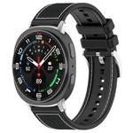 xDfind ハイブリッドナイロン編みシリコンウォッチバンド、Samsung Galaxy Watch Ultra / Ultra 2025 22mm用、Samsung Galaxy Watch 7 / 6 / 5 / FE 20mm用