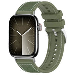 xDfind ハイブリッドナイロン編みシリコンウォッチバンド、Apple Watch 42 / 44 / 45 / 46 / 49mm 22mm用、Apple Watch 38 / 40 / 41 / S10 42mm 20mm用