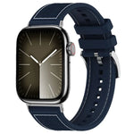 xDfind ハイブリッドナイロン編みシリコンウォッチバンド、Apple Watch 42 / 44 / 45 / 46 / 49mm 22mm用、Apple Watch 38 / 40 / 41 / S10 42mm 20mm用
