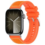 xDfind ハイブリッドナイロン編みシリコンウォッチバンド、Apple Watch 42 / 44 / 45 / 46 / 49mm 22mm用、Apple Watch 38 / 40 / 41 / S10 42mm 20mm用