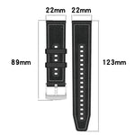 xDfind ハイブリッドナイロン編みシリコンウォッチバンド、Apple Watch 42 / 44 / 45 / 46 / 49mm 22mm用、Apple Watch 38 / 40 / 41 / S10 42mm 20mm用