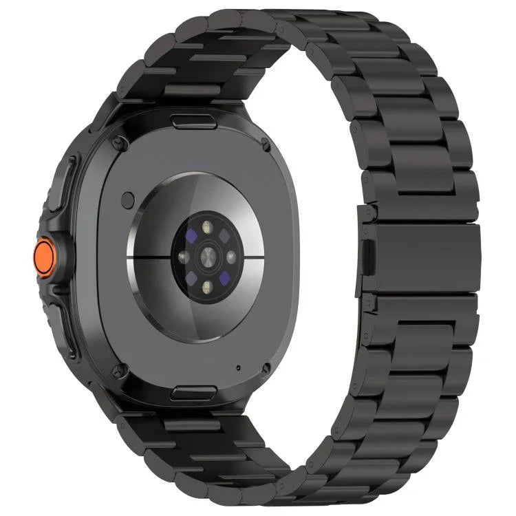 三連ビーズフラットバックル チタン合金ウォッチバンド、Samsung Galaxy Watch8 / Watch8 Classic用、Samsung Galaxy Fit3 / SM-R390用