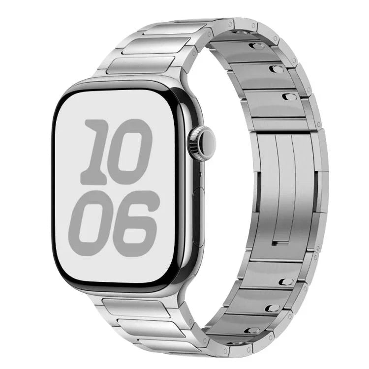 トリビーズ側面着脱式バックルステンレススチールウォッチバンド、Apple Watch 46mm / 49mm / 45mm / 44mm用、Apple Watch 42mm / 41mm / 40mm / 38mm用