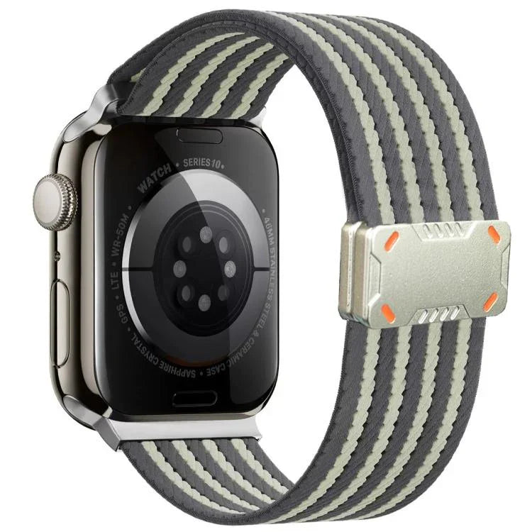 メカアーマーマグネットバックルナイロンウォッチバンド、Apple Watch 46mm / 49mm / 45mm / 44mm用、Apple Watch 42mm / 41mm / 40mm / 38mm用