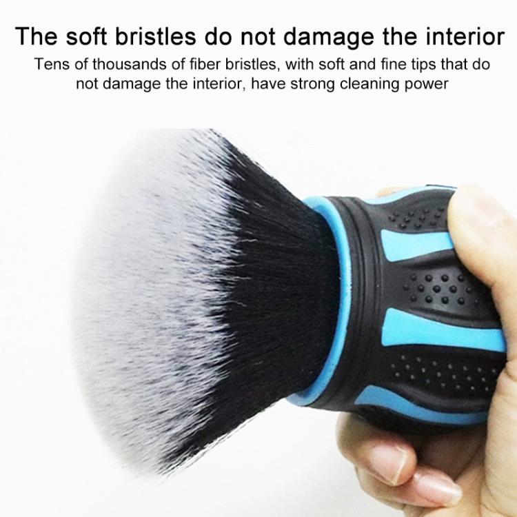 Car Large Round Head Soft Bristle Ball Interior Cleaning Brush
