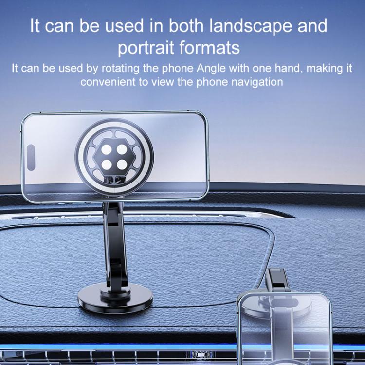 17mm Universal Ball MagSafe Magnetic Adapter Car Phone Holder Base, C4 Solid Color Black, C5 Hexagonal Black, C6 Round Black, C6 Round Silver