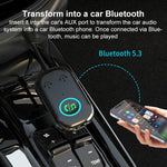 BR08T 2 in 1 Car Bluetooth AUX Receiver Transmitter Bluetooth Audio Adapter, BR08T