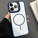 PC Lens Holder MagSafe Magnetic Phone Case, For iPhone 11 Pro Max, For iPhone 11