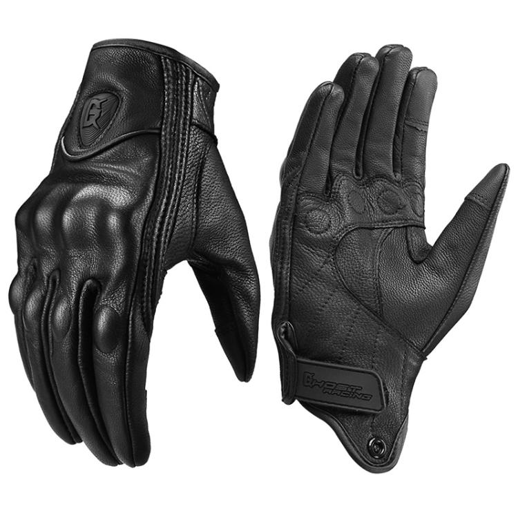 GHOST RACING GR-ST07 冬用ベルベット暖かいバイク用ライディンググローブ、M、XL、XXL