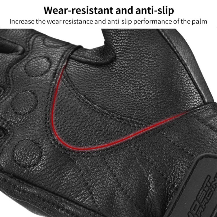 GHOST RACING GR-ST07 冬用ベルベット暖かいバイク用ライディンググローブ、M、XL、XXL