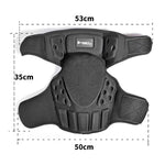 GHOST RACING GH-HX03 1 Pair Motorcycle Protective Gear Kevlar Racing Cold-proof Windproof Knee Pads, With Plush Pad, No Plush Pad