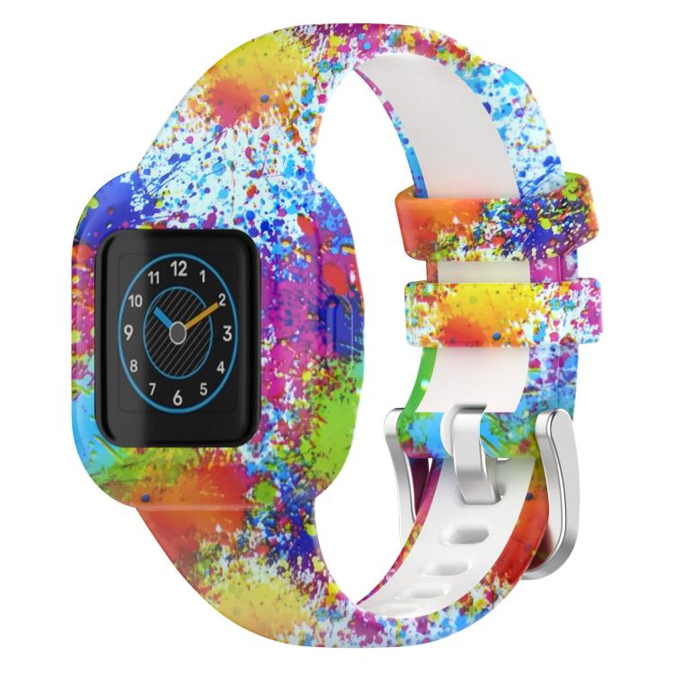 xDfind Steel Buckle Printed Silicone Watch Band, For GarminFit JR3 / Garmin Vivofit JR 3