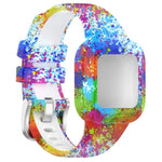 xDfind Steel Buckle Printed Silicone Watch Band, For GarminFit JR3 / Garmin Vivofit JR 3
