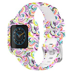 xDfind Steel Buckle Printed Silicone Watch Band, For GarminFit JR3 / Garmin Vivofit JR 3