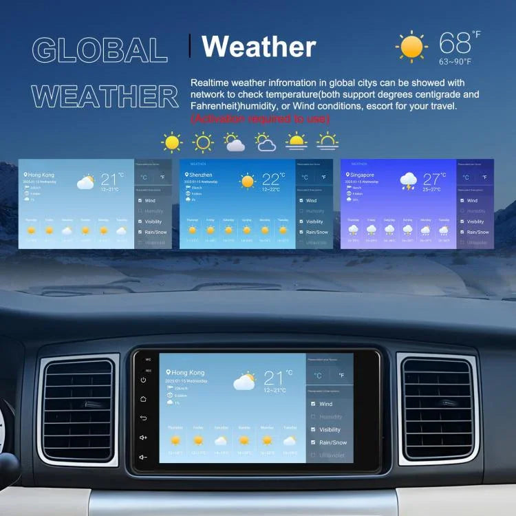 トヨタ カローラ用 Android 15 7インチ ワイヤレスCarPlay カープレーヤー カーセンターコントロールナビゲーション機、標準、標準+AHD+マイク